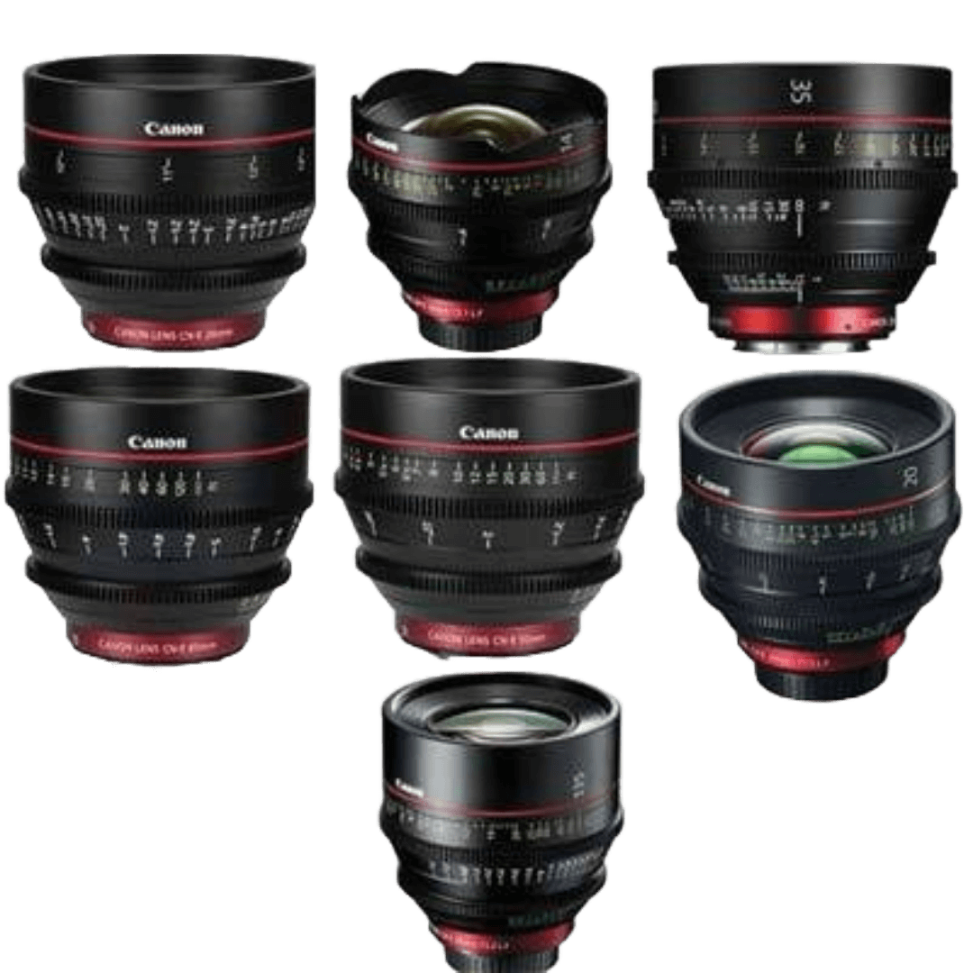 Cannon Prime Lens kit 7 pcs