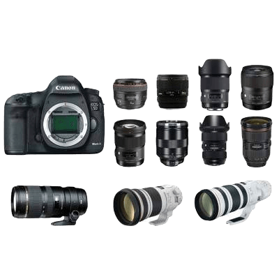 Canon 5Diii Camera Kit Nikon [16,18,21,24,28,35,50,85,105,135mm]